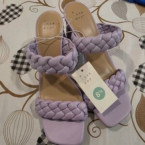 A New Day Women's Purple Braided Sandals Target NWT